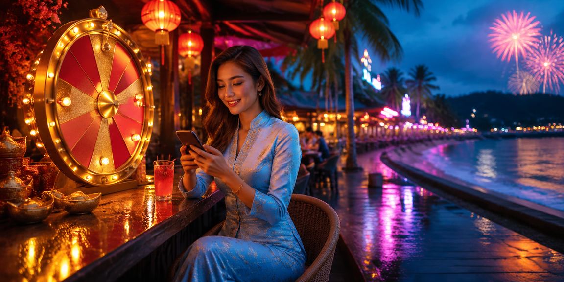 Langkawi roulette table with traditional baju kurung attire